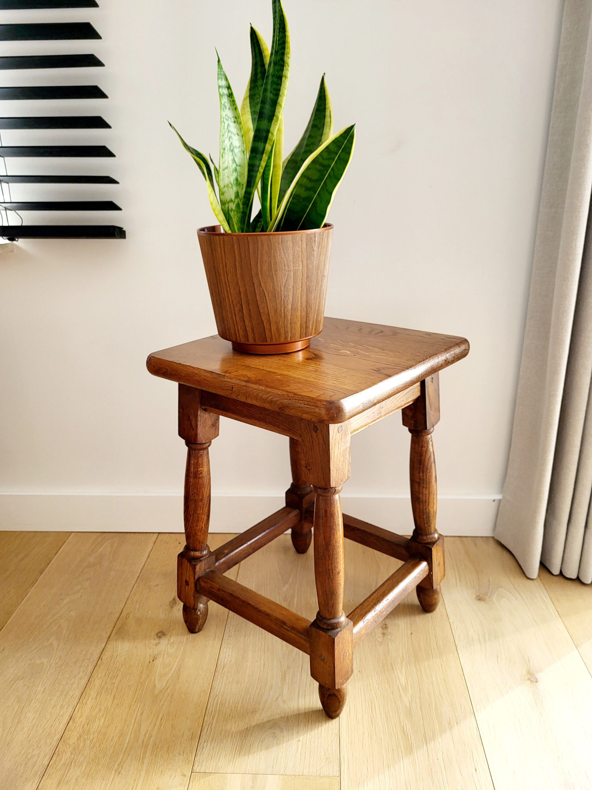 Houten Bijzettafeltje Of Plantentafel Landelijke Stijl Massief Hout 